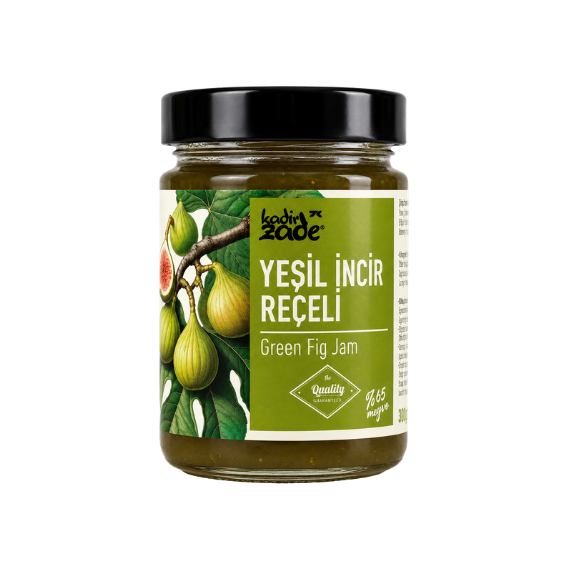 Yeşil İncir Reçeli 350 Gr - Tane Tane ve Doğal