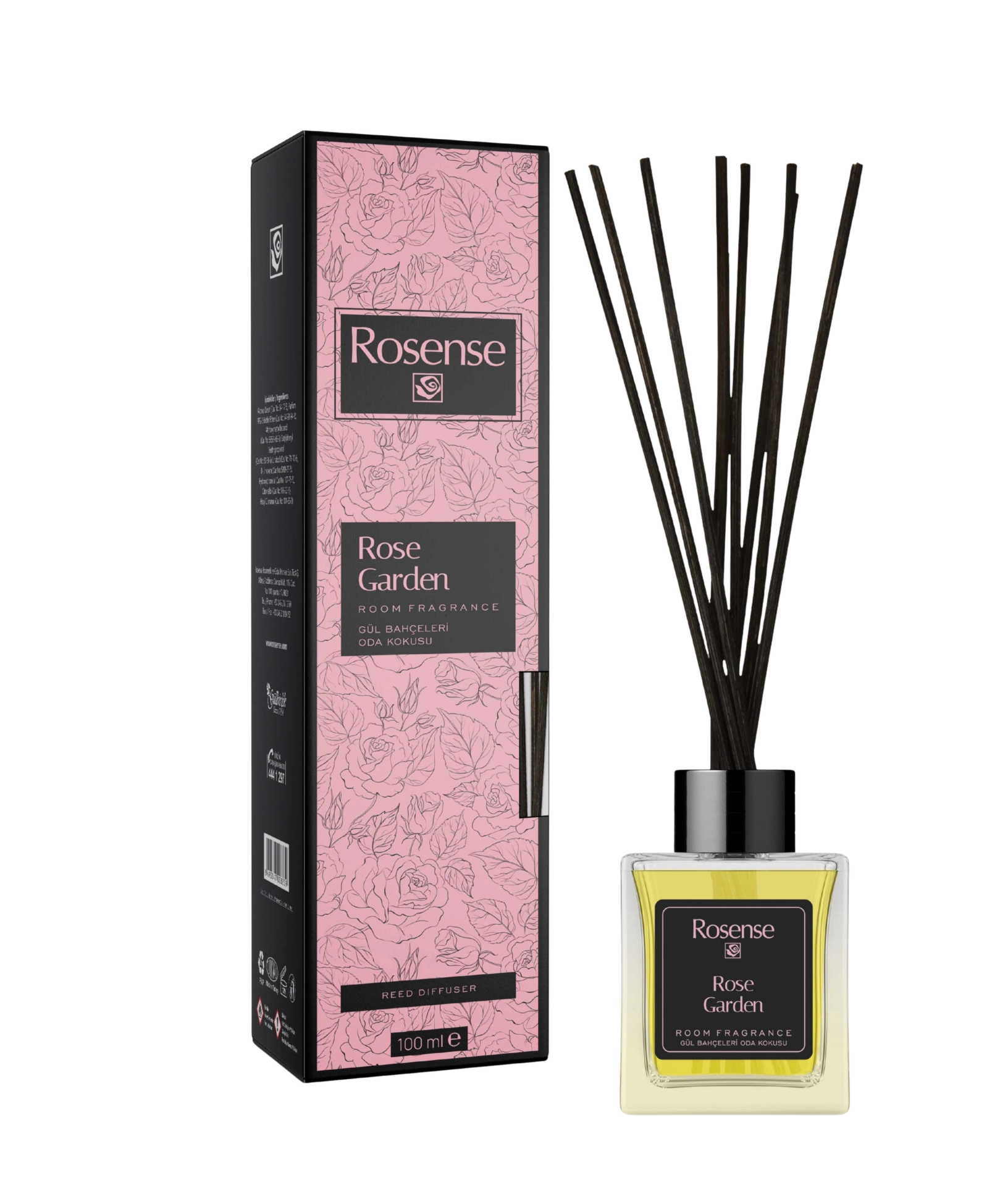 Bambu Çubuklu Gül Oda kokusu | Rosense®