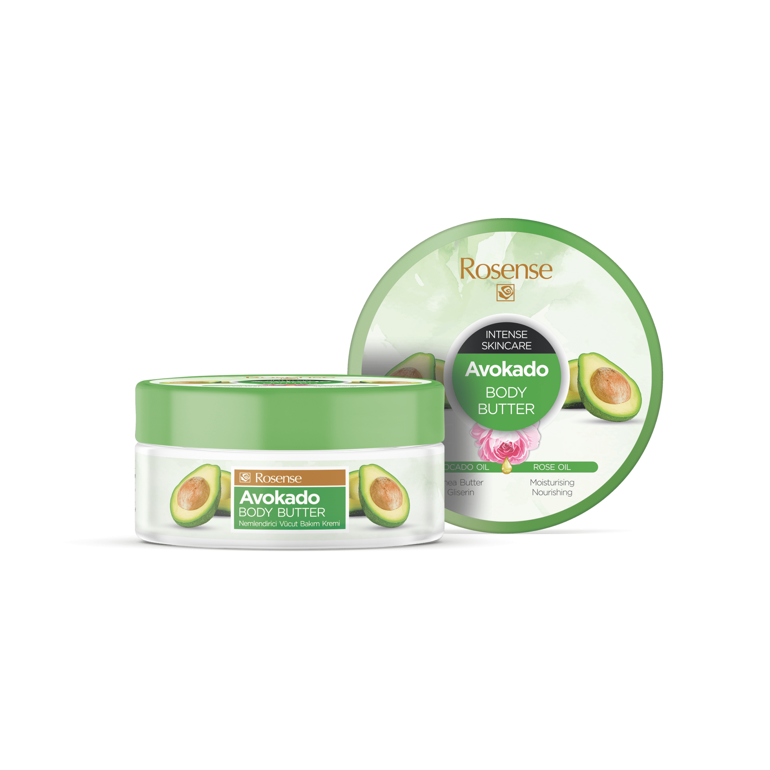 Body Butter Avokado & Gül - 150 ml | Rosense®