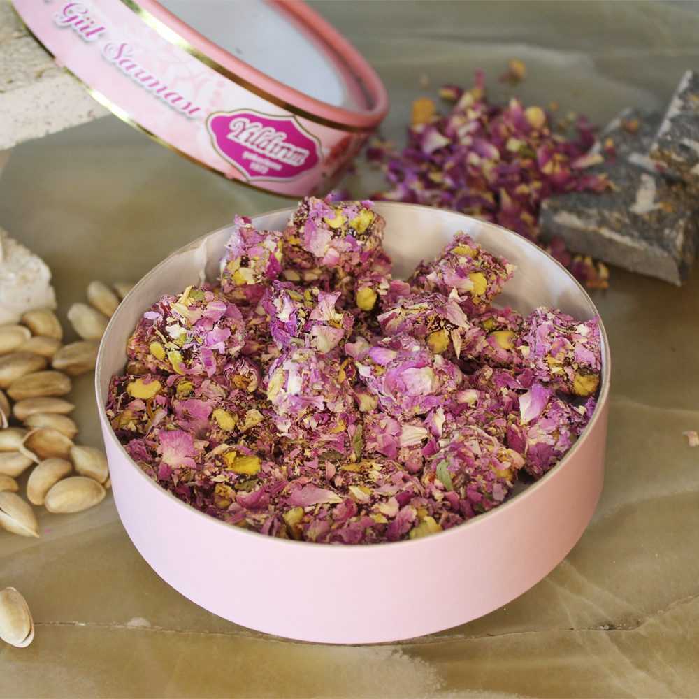 Gül Yapraklı Sarma (Antep fıstıklı) 200gr. %100 Pancar Şekeri